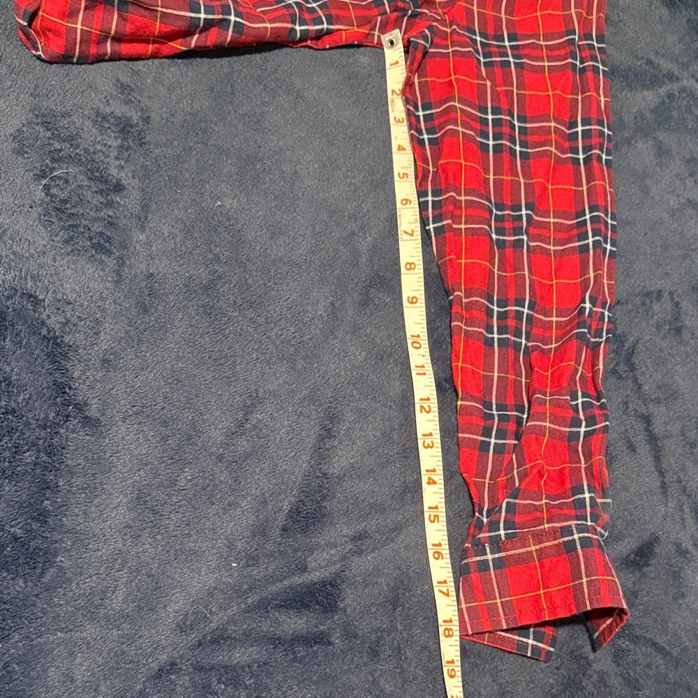 Confess Red and Blue Plaid Shirt size medium juniors - Picture 15 of 15